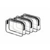 3-Piece Transparent Travel Cosmetic Bag Set – Zippered Toiletry Organizers, Multi-Functional Portable Storage Cases