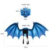 Halloween Neues Kinder-Dinosaurier-Flügel-Cosplay-Outfit Party Coole Dinosaurier-Maske Flügel Zweiteiliges Set