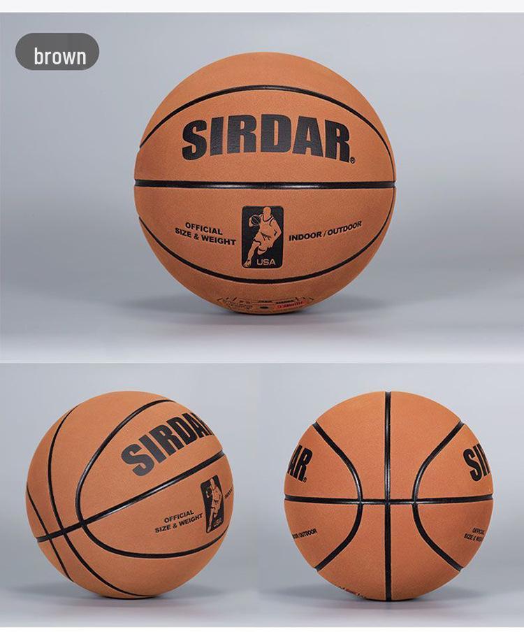 Sada Suede No. 7 Youth/Adult Indoor & Outdoor Basketball with Accessories