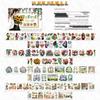 Die-cut PET Washi Tape Set: Coffee Theme, European & American Style for Journaling & Decoration