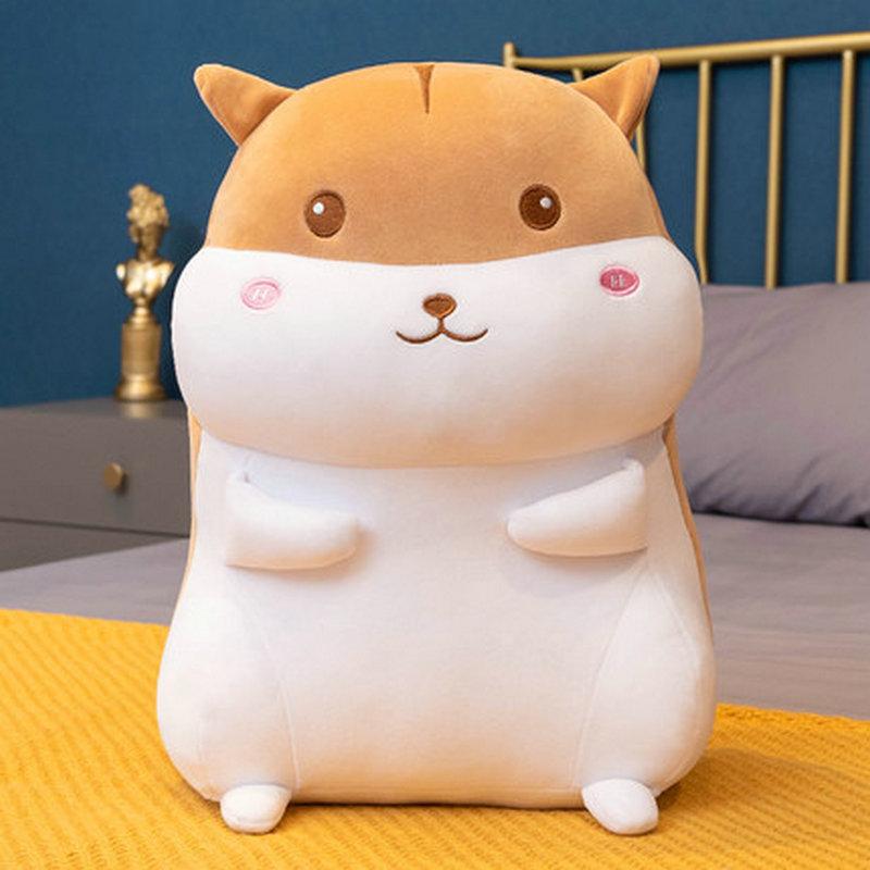 Poupées Hamster Mignonnes 40-60cm Jouets en Peluche Simulation Oreiller Doux Rempli Coussin Cadeau d'Anniversaire