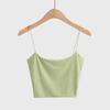 2023 Spring/Summer U-Neck Slim Vest Top In Pure Color with Thin Suspenders for Women