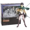14cm Attack on Titan Levi Rivaille Rival Mikasa Ackerman Eren Jaeger Action figure toys doll Christmas gift