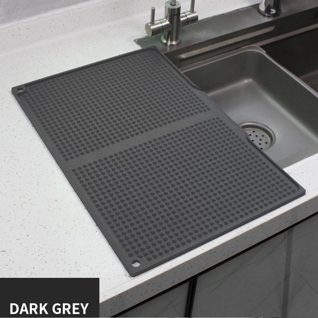 Food Grade Silicone Draining Pad Ensures Quick Drying and Heat Resistance In Kitchens Multifunctional Kitchen Mats