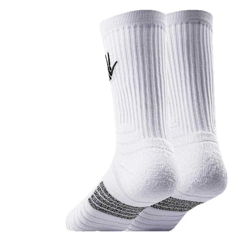 

Баскетбольные носки, Элитные спортивные баскетбольные носки, Тренировочные утолщенные махровые носки с длинным голенищем 1 pair белый