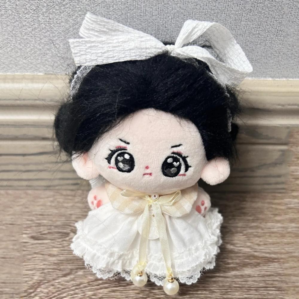 Bow Knot 10cm Cotton Doll Clothes Strap Dress Doll Dress Up Set  10cm Cotton Doll