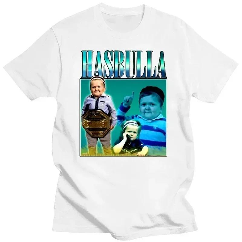 2024 Hasbulla Fighting T Shirt Mini Khabib Blogger T-Shirt Crew Neck Men Tees Retro Tops Funny Graphic Women Tshirt Streetwear