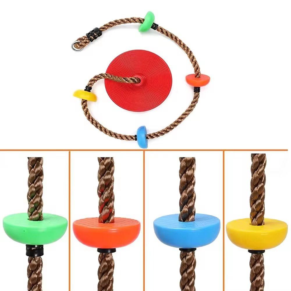 Columpio de cuerda para niños con plataformas y plataforma para juegos infantiles