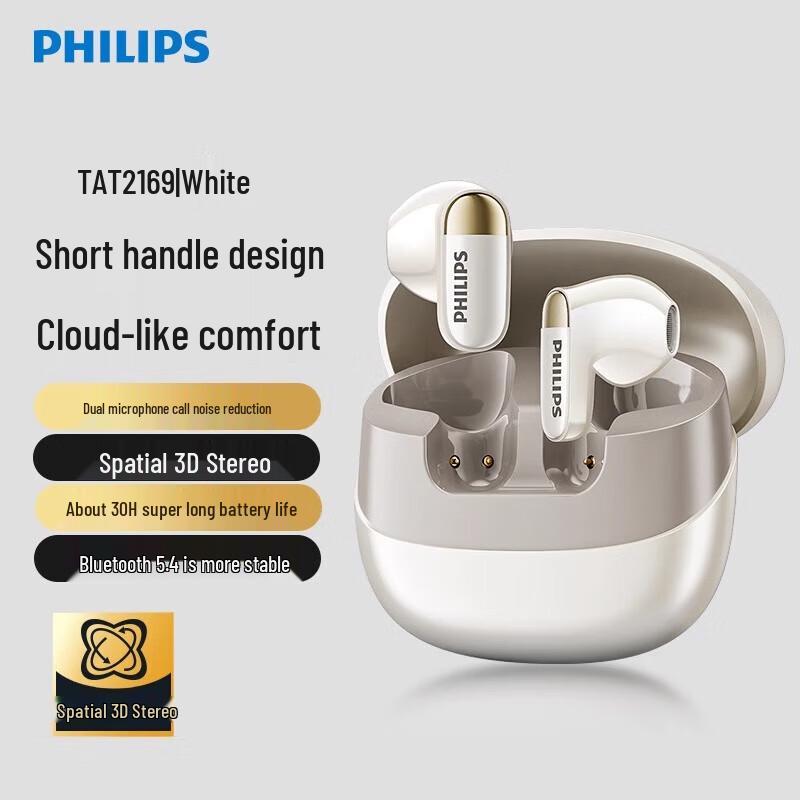Philips TAT2169 True Wireless Semi-in-Ear Bluetooth Headphones