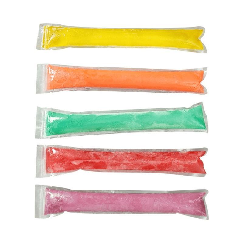 100/50Pcs Disposable Transparent Popsicle Bags Ice Cream Juice Yogurt Chocolate Ice Bags Diy Kitchen Accessories Cool Summer