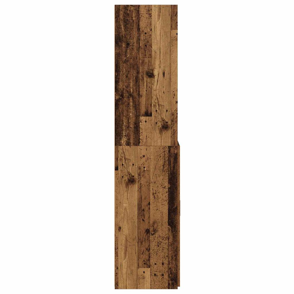 Bookshelf Reclaimed Wood 30 x 42.4 x 185.2 cm