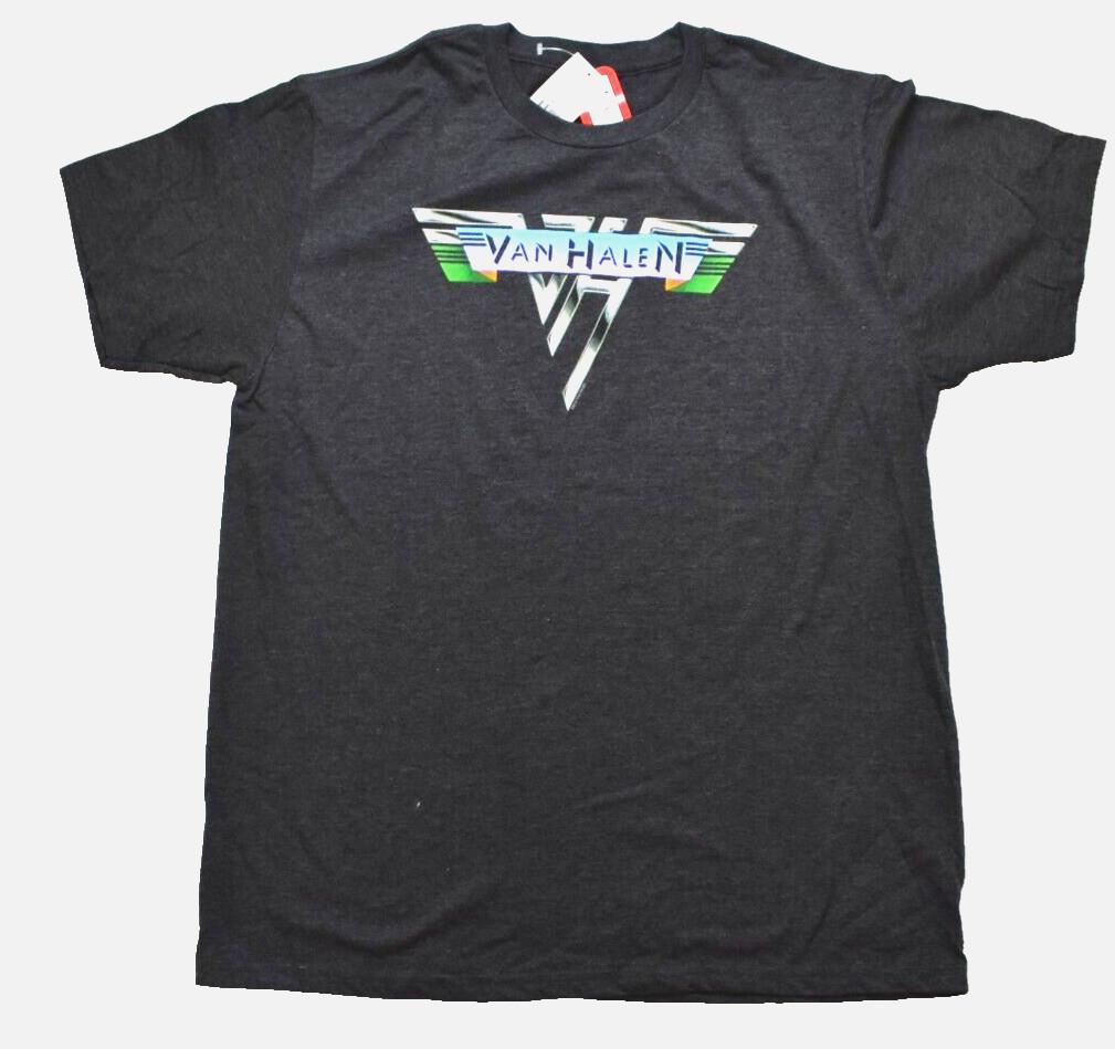 Live Nation Mens Van Halen Classic Logo Dark Charcoal Heather Shirt NWT Medium S