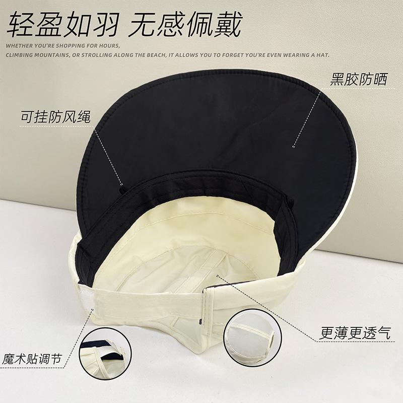 Quick-drying big-brimmed peaked cap children's summer UV protection breathable sun hat vinyl sun protection face small sun hat