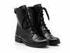 Women's Equestrian Boots Leather Boots Laced Boots RUSTTLER Black 35