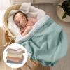 Ins Ababy Cotton Muslin Swaddle Blanket for Baby – Breathable & Soft Receiving Blanket, Lightweight, Perfect Newborn Essential