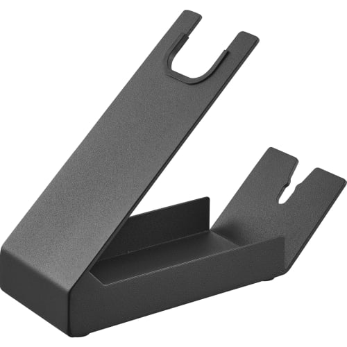 Yamazaki Tower Hair Dryer & Hair Iron Stand with Storage, Black, W8.5 x D22.3 x H17.1cm, Hands-Free, Model 1335