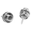 2PCS Metal Guitar Strap Locks Silver Guitar Strap Fittings  For Guitar