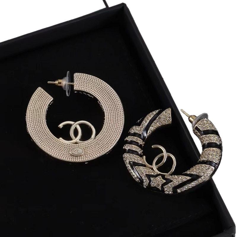 2025 Europäische & Amerikanische Strass-Emaille Hänge- & Steckerohrringe – Einfacher & Stilvoller Damenschmuck mit Silbernadel