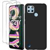 Protective Case - E.F.CONNECTION - Realme C21Y - Flexible - Black - Shockproof - Magnetic
