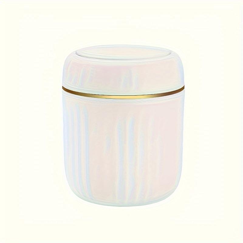 Mini Desktop Trash Can with Lid Garbage Waste Bin Organizer Bedroom Office Desk Storage Box Made Durable Plastic Home Supplies