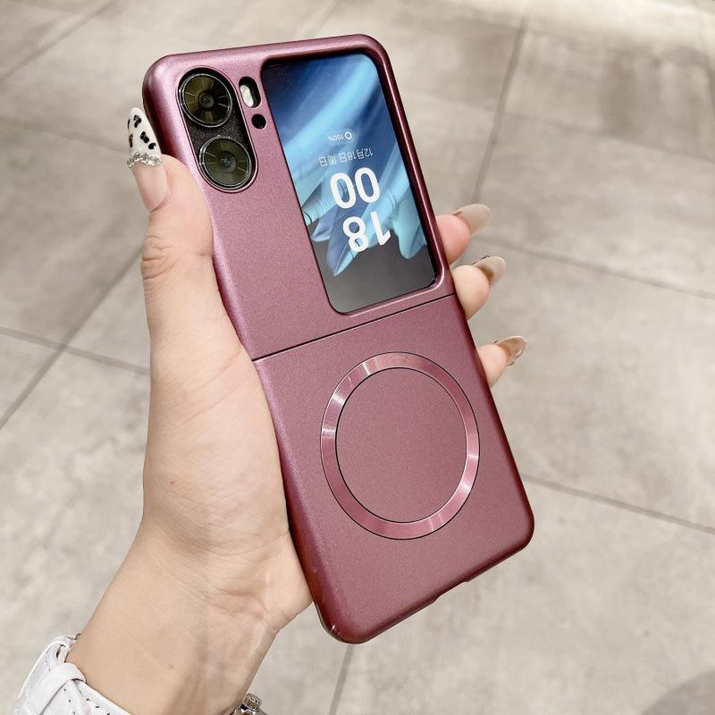 Applicable To OPPOFind N1 Flip Mobile Phone Case New Folding Screen Flip Matte Magnetic Anti-drop Case Thin