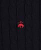 BROOKS BROTHERS [Women'S] Cotton Cable Crew Neck Short Sleeve Sweater (Dark Navy) (Bbwrwb201Arfm)