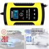 12V 6A Car Battery Charger Smart Full Automatic Display Battery Charger Power Puls Repair Chargers Wet Dry Lead Acid Battery
