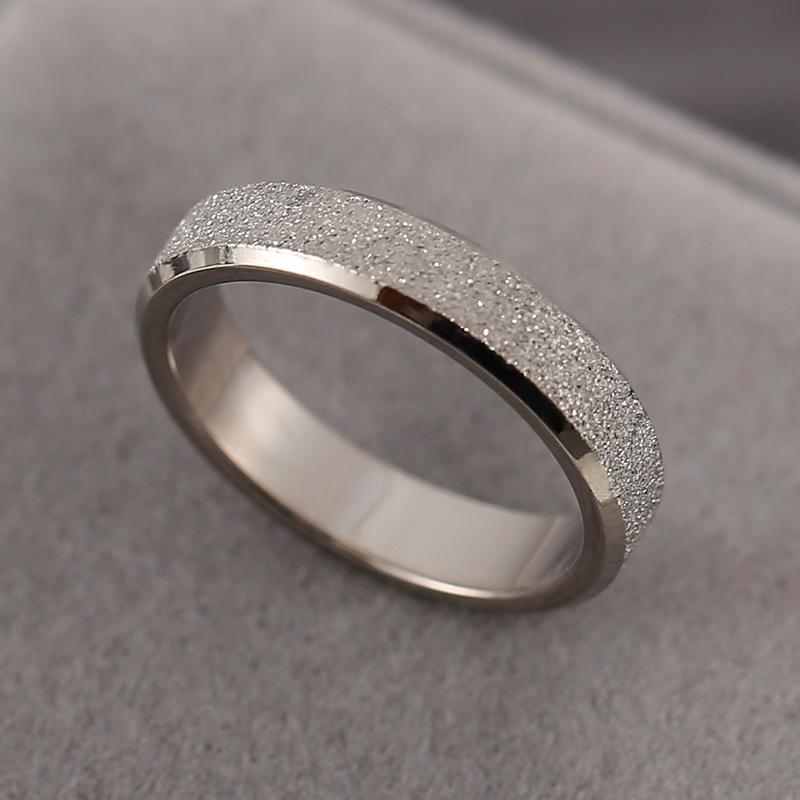 Titanium Steel Ring Hypoallergenic Simple Polished 18k Stainless Steel Pinky Ring Fashion Jewelry