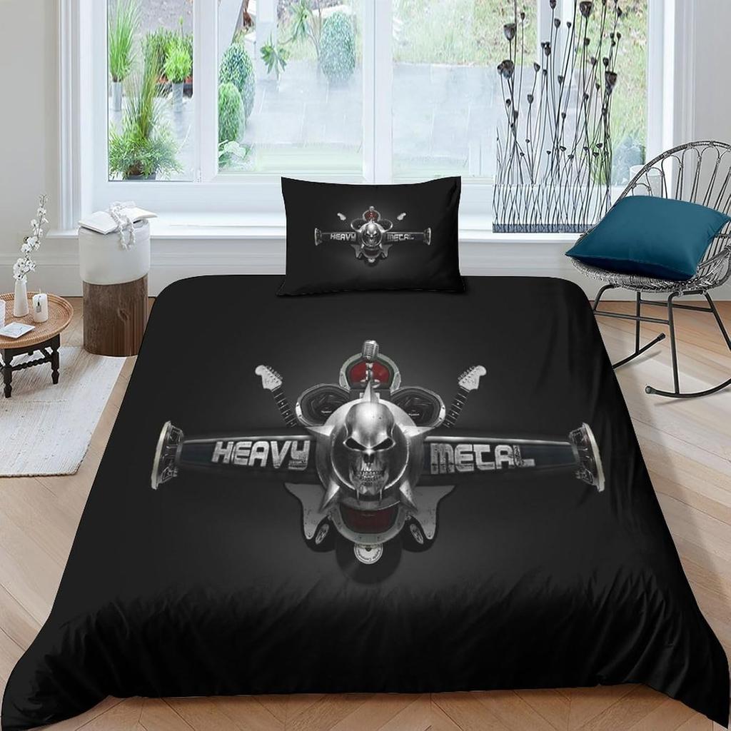 Slayer Heavy Metal Band Duvet Cover 3D Exquisite Music Digital Print Bedding Set Comforter Bed Home Decor Boys Birthday Gift