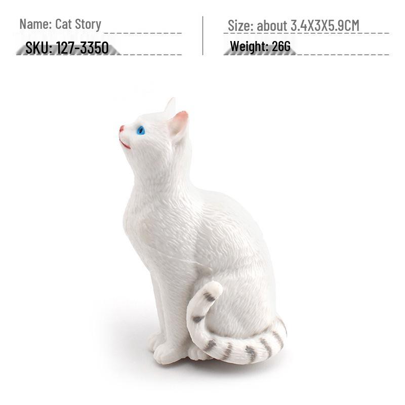 Трансграничная мини-модель кошки для симуляции домашних животных: Оранжевый, Толстый, Британская короткошерстная, Фермерские кошки Декоративное украшение