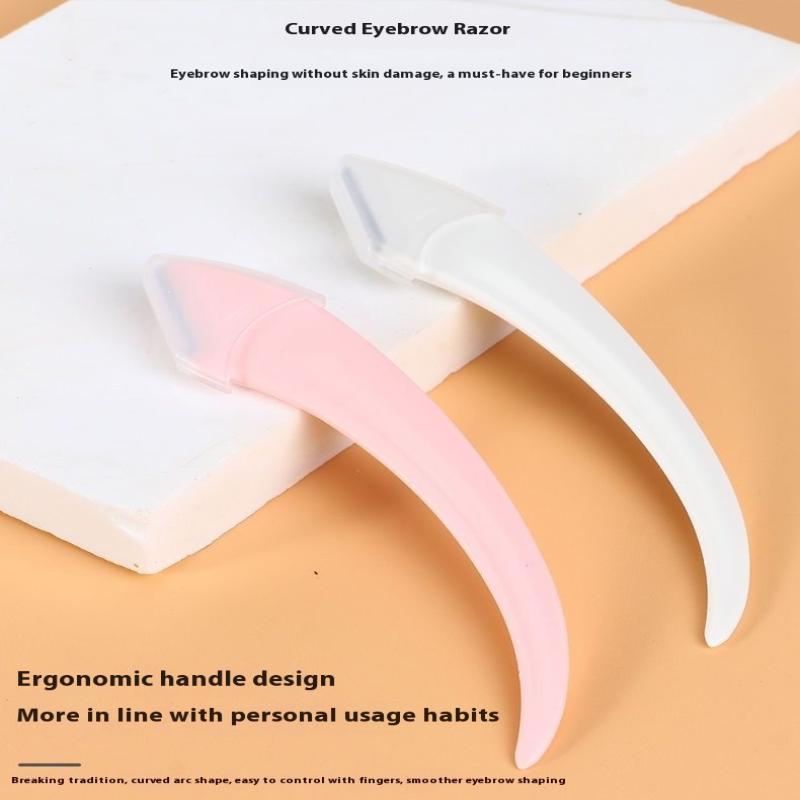 3Pcs Eyebrow Trimming Set Curved Eyebrow Scissors With Grooming Tools Creating Perfect Eyebrows