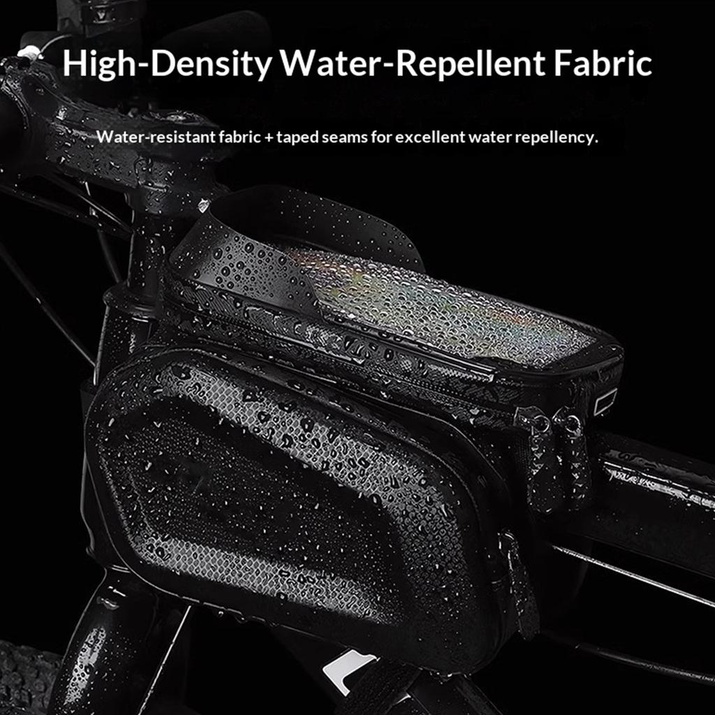 Front Bike Bag Waterproof Bicycle Accessories Bike Phone Bag with TPU Sensitive Touch Screen Cycling Gift for Mountain Racing