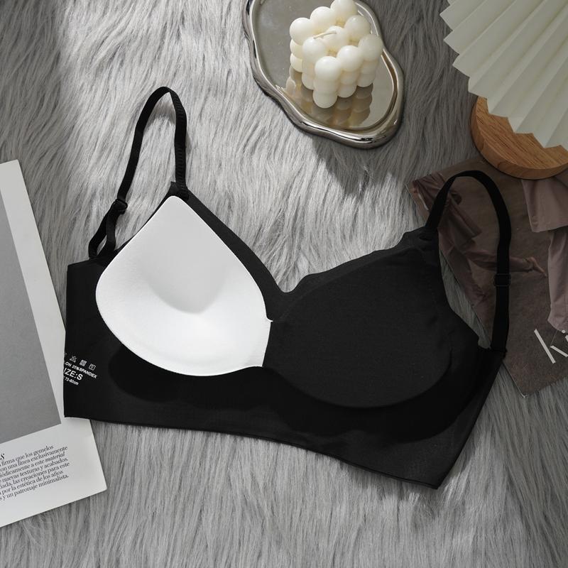 Comfortable Seamless Full Coverage Bra for Women Wireless Bras with Soft Support Women Summer Ice Silk Bras