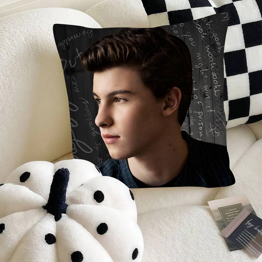 Migliore Federa per Cuscino Shawn Mendes Federa Quadrata alla Moda Camera da Letto Divano Stanza Decorazione Ins Tempo Libero