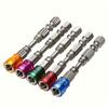 Magnetic Cross Drill Bits, 5pcs S2 Steel 65mm, 1/4" Hex Shank, Industrial-Grade for Electric Screwdrivers