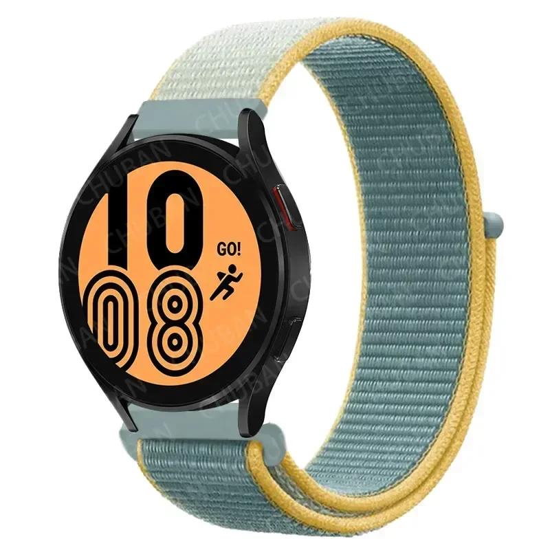 20mm/22mm Nylon Loop For Samsung Galaxy Watch 7/6/4/Classic/3/5/pro/Active 2 Sport Breathable Band Huawei Watch GT 4-3-2e Strap