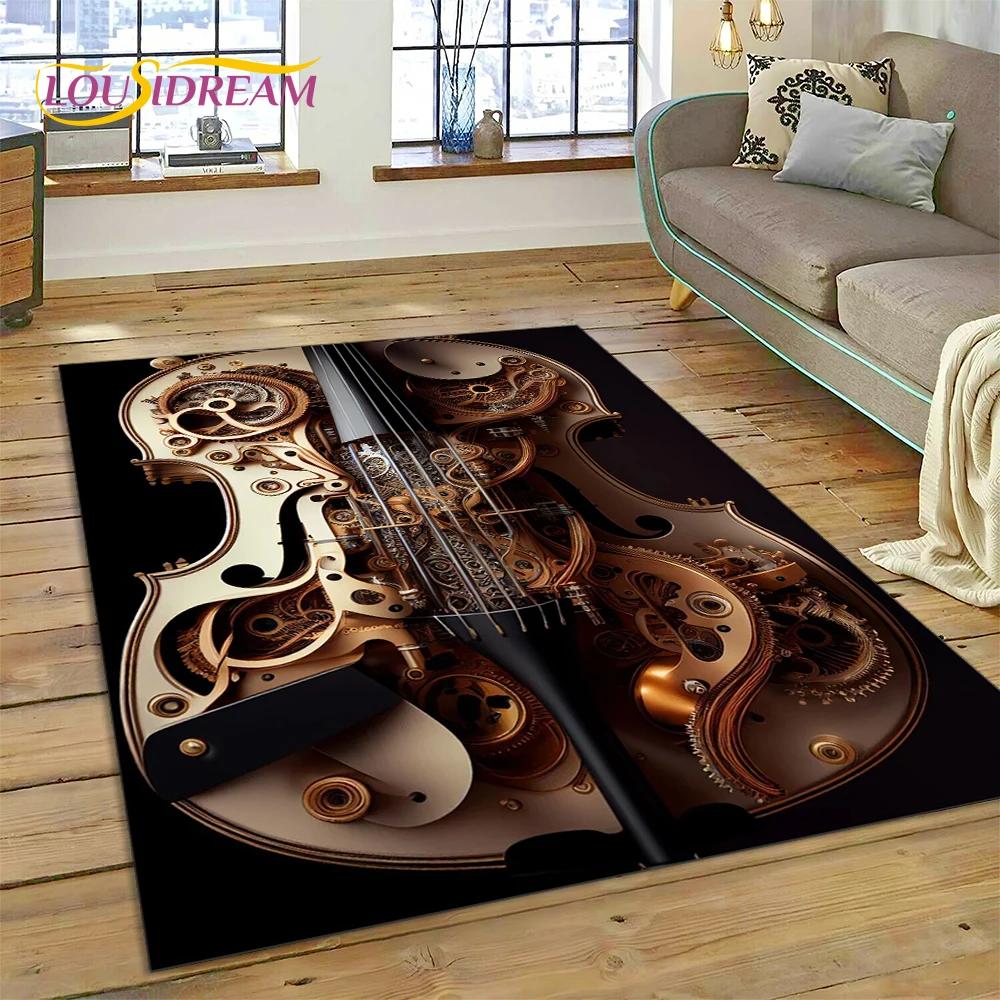 Dream skrzypce wiolonczela Instrument muzyczny dywan dywan dla domu salon sypialnia Sofa wycieraczka wystrój, dywanik dla dzieci antypoślizgowa mata podłogowa
