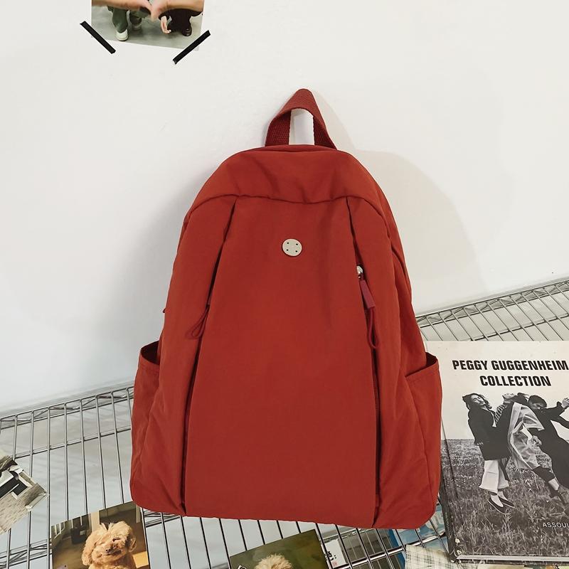 Sac à dos pour femme, sac à dos de sport pour homme, sac d'école de couleur unie pour étudiant