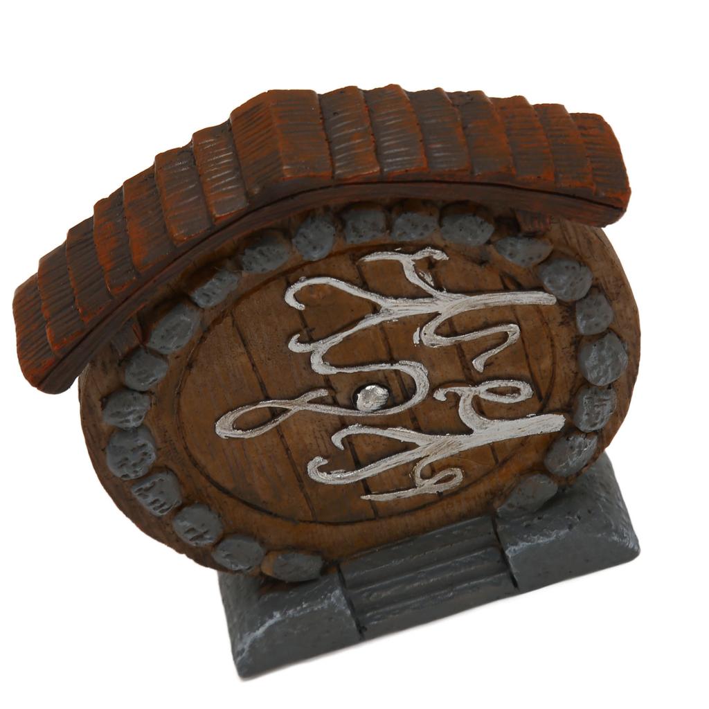 Fairy Door Statue Durable Smoothly Resin Fairy Door Figurine Miniature Exquisite Interesting