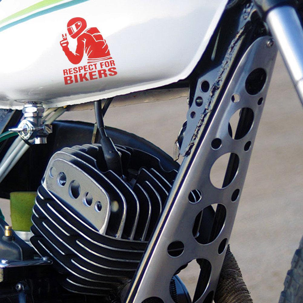 15x11CM Respect Biker Sticker For On Car Motorcycle Vinyl 3D Stickers Motorcycle Vinyl 3D Stickers And Decals Moto Stickers