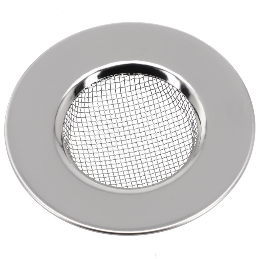 Stainless Steel Kitchen Sink Mesh Strainer Basin Drain Basket Stopper Filter Uk