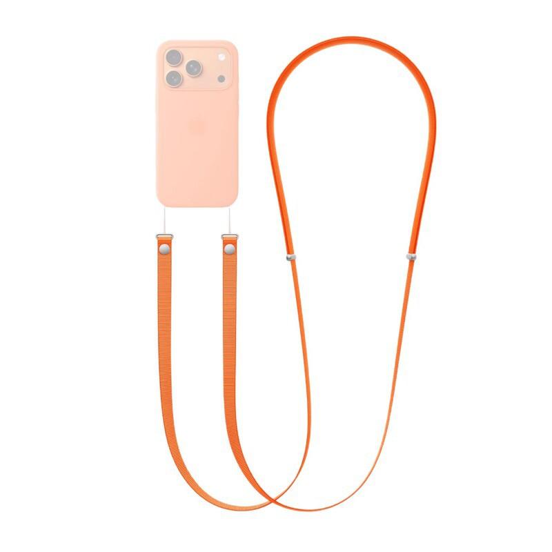 Laccetto Regolabile per Telefono iPhone 17 Pro Max - Cordino da Collo con Clip Metallica Cavo di Sicurezza Anti-Perdita Design Unisex in 10 Colori