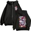 Sweat à capuche zippé Anime Hunter X Hunter Troupe Fantôme Hisoka Veste à capuche graphique Manteau Hommes Femmes Décontracté Vintage Surdimensionné Zippé à capuche