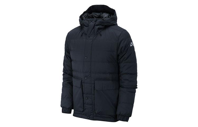 Nike Down Jackets Men s Black Hooded Moderate Other 693335-011 S