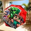 Gamer Print Automatic Open Close Umbrella, Portable Foldable Umbrella, for Outdoor Commute Camping Trip, Ideal Birthday Gift