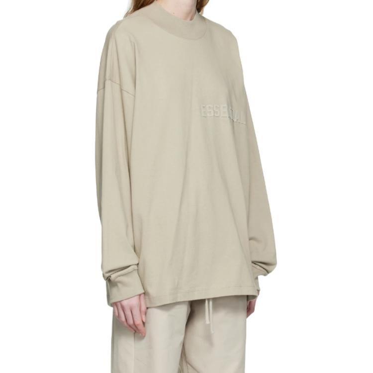 Fear of God Essentials FW22 Ls Tee smoke Logo T-Shirts ' Grey' Men's ESSLTLE2011MJ