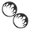 2pcs ABS Motorcycle Flame Speaker Grill Accent Trim Covers for Harley-Davidson Electra Glides, Street Glides, Trikes 2014-