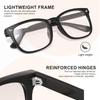 Blue Light Blocking Glasses Square Nerd Matte Black Anti Ray Computer Eyewear Transparent Fashion Frame