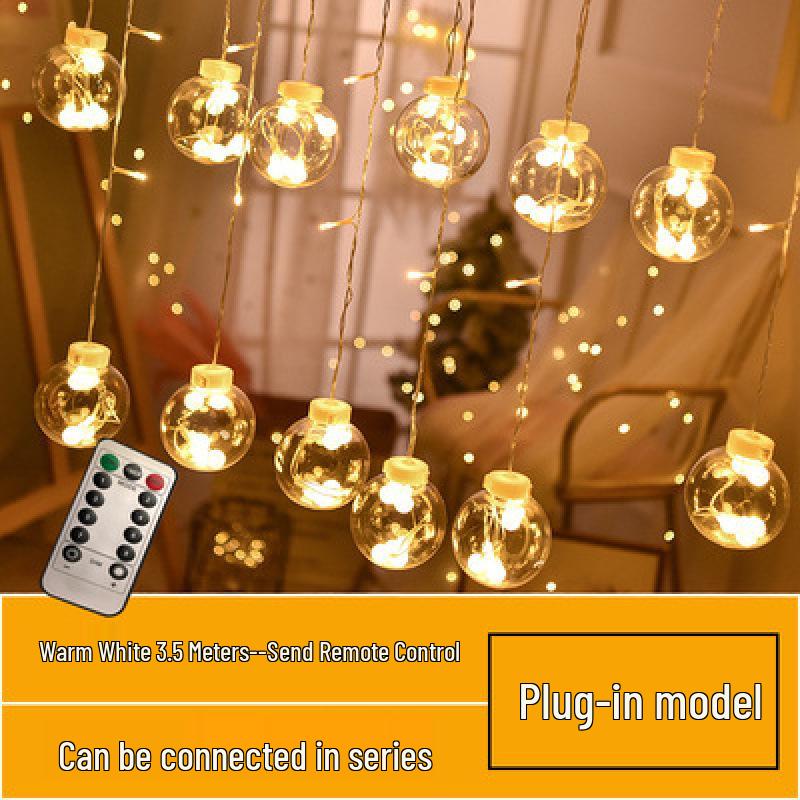 LED Fairy String Lights - Romantic Wishing Ball for Bedroom Decor