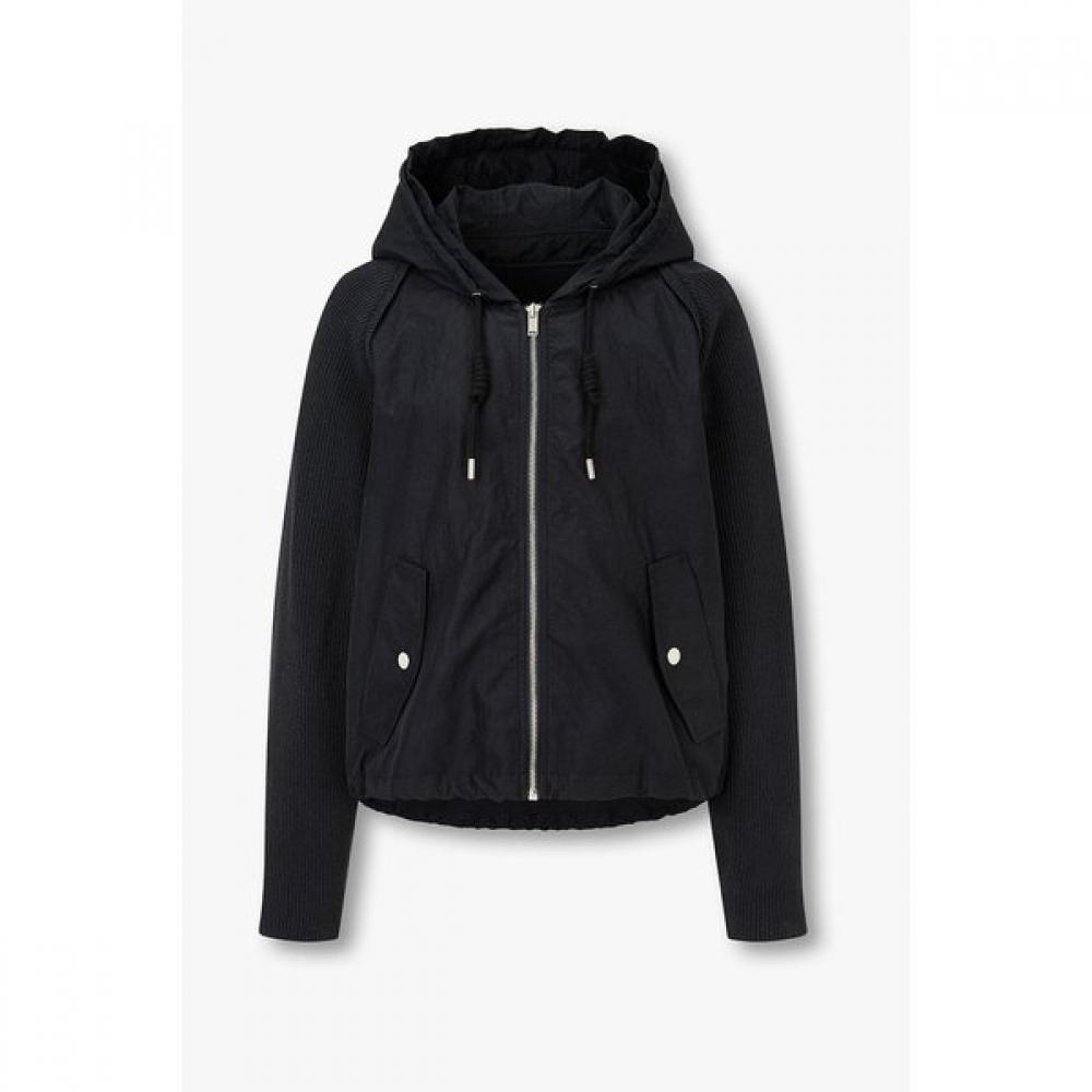 VOV Knit Sleeve Hooded Jumper 7156220007